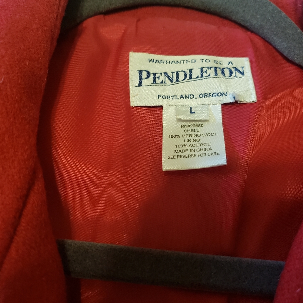 Pendleton Wool Red Jacket Large - image 4